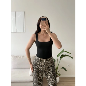 Halter Çıtçıtlı Bodysuit - SİYAH