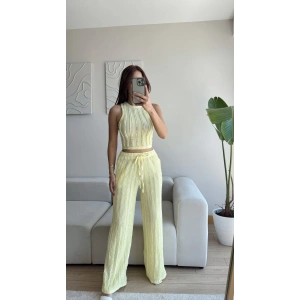 Halter Fitilli İkili Takım - SARI