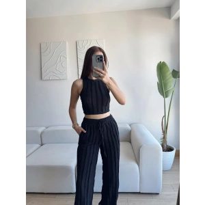 Halter Fitilli İkili Takım - SİYAH