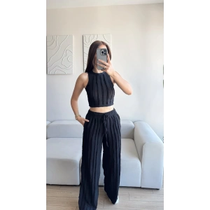 Halter Fitilli İkili Takım - SİYAH