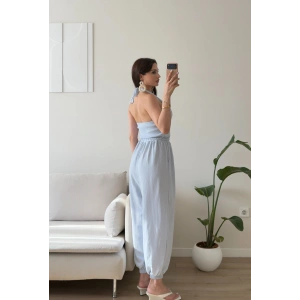 Halter Yaka Jogger Tulum - BEBE MAVİSİ