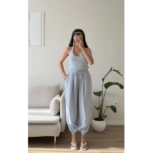 Halter Yaka Jogger Tulum - BEBE MAVİSİ
