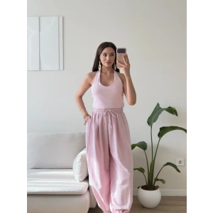 Halter Yaka Jogger Tulum - PEMBE