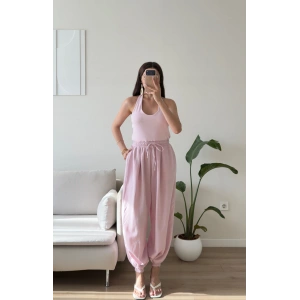 Halter Yaka Jogger Tulum - PEMBE