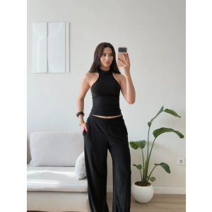 Halter Yaka Sandy Takım - SİYAH