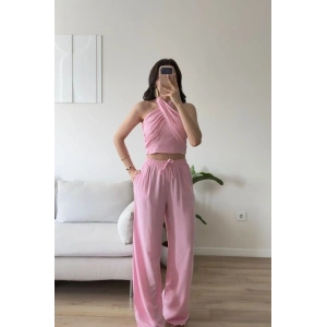 Keten Halter İkili Takım - PEMBE
