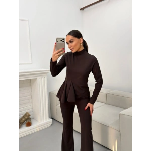 Madeline Triko Takım - KAHVE