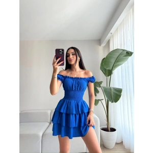 Madonna Yaka Korse Görünümlü Elbise