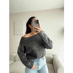 Madonna Yaka Şardonlu Kazak - ANTRASİT