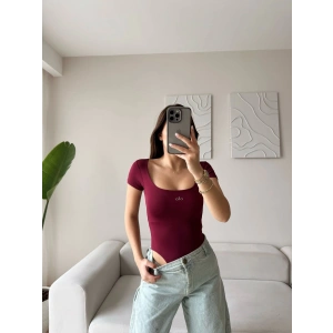 Marka Kare Yaka Bodysuit