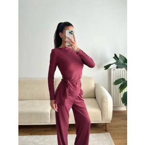 Modal Bel Kuşak İkili Takım - BORDO