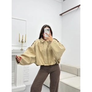 Muadil Oversize Ceket - BEJ