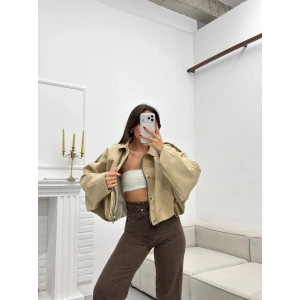 Muadil Oversize Ceket - BEJ