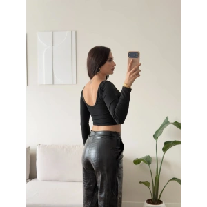 Ön Arka Oval Crop - SİYAH