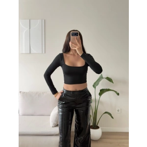 Ön Arka Oval Crop - SİYAH