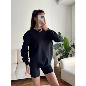 Oversize Basic Sweat - SİYAH