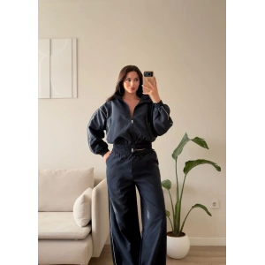 Oversize Bomber Paraşüt Takım - LACİVERT