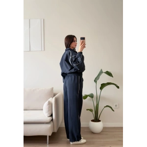 Oversize Bomber Paraşüt Takım - LACİVERT
