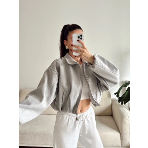 Oversize Kaşe Ceket - GRİ