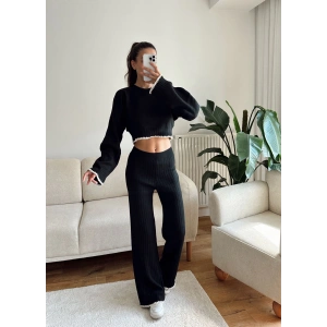 Kontrast Salaş İkili Triko Takım - SİYAH