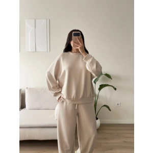 Oversize Modal İkili Takım - BEJ