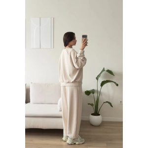 Oversize Modal İkili Takım - BEJ