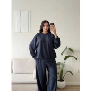 Oversize Modal İkili Takım - LACİVERT