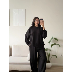 Oversize Modal İkili Takım - SİYAH