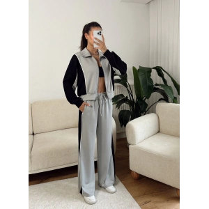 Oys Şerit Eşofman Takımı - GRİ