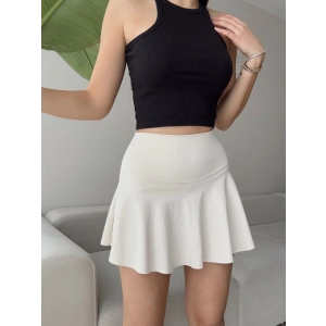 Oys Şort Etek - BEJ