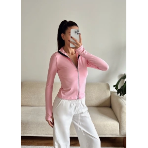 Parmak Geçmeli Sandy Ceket - PEMBE