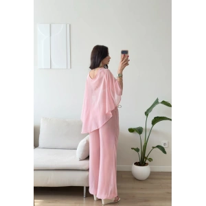 Pelerin Tül Pareo Takım - PEMBE