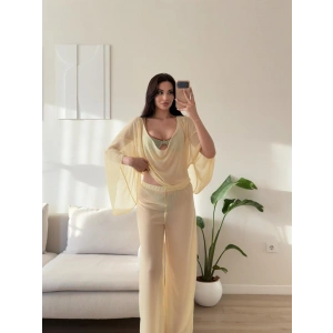 Pelerin Tül Pareo Takım - SARI