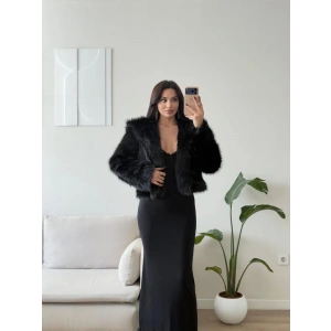 Premium Bella Kürk Ceket - SİYAH