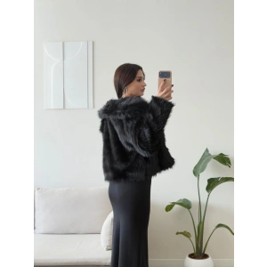 Premium Bella Kürk Ceket - SİYAH