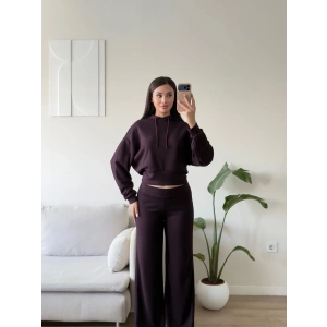 Premium Kapüşonlu Palazzo Takım - MÜRDÜM