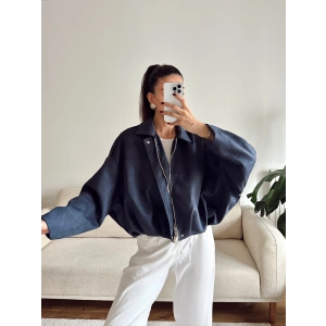 Premium Oversize Ceket - LACİVERT