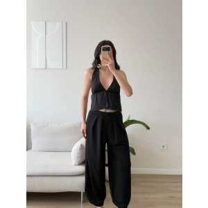 Premium Şalvar Pantolon - SİYAH