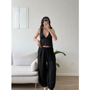 Premium Şalvar Pantolon - SİYAH