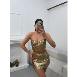Pul Payetli İkili Takım - GOLD