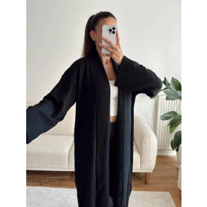 Şal Yaka Uzun Triko Hırka