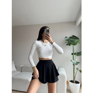 Salaş Sandy Şort Etek-SİYAH