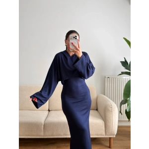 Sweat Elbise Takım - LACİVERT