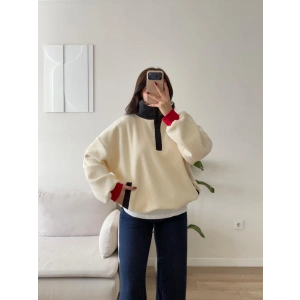 Teddy Ayıcık Nakışlı Oversize Sweat