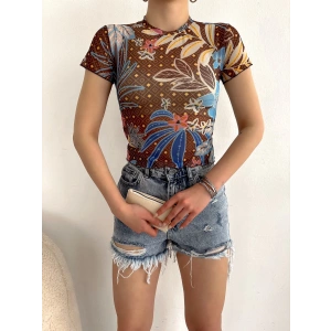 Tül Crop