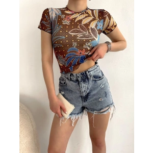 Tül Crop