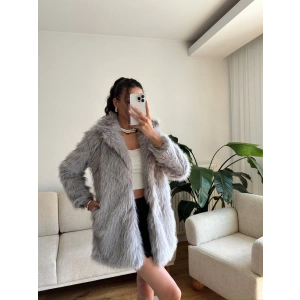 Uzun Premium Kürk - GRİ