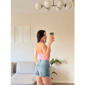 Aksesuar Detay Bodysuit - PEMBE