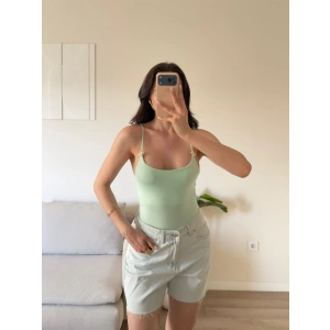 Aksesuar Detay Bodysuit - YEŞİL