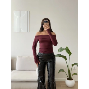 Yıldız Aksesuar Madonna Bluz - BORDO